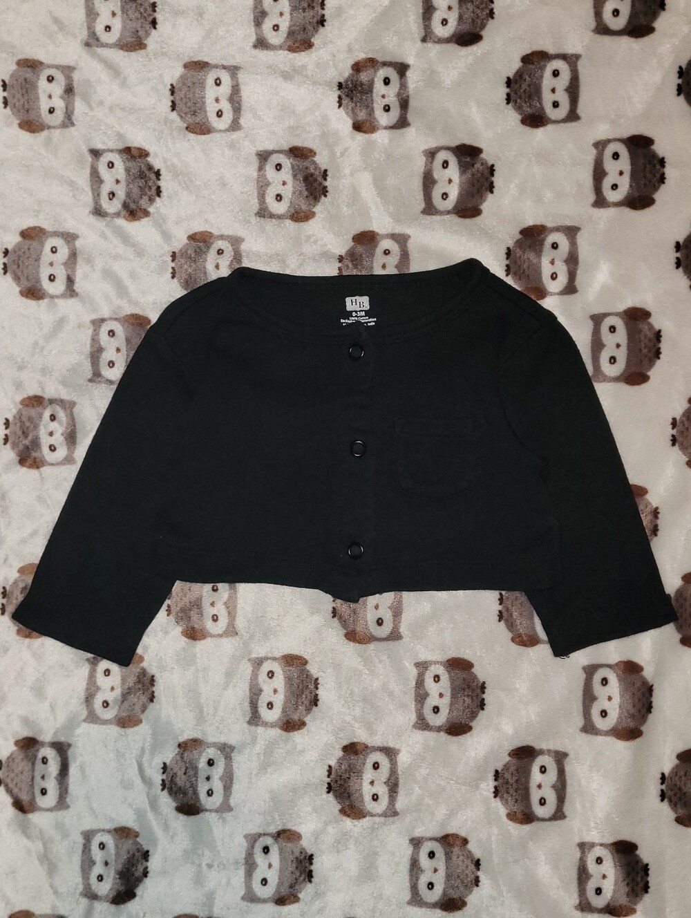 $1 | 0-3m | Button‑Up Bolero Cardigan